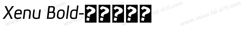 Xenu Bold字体转换